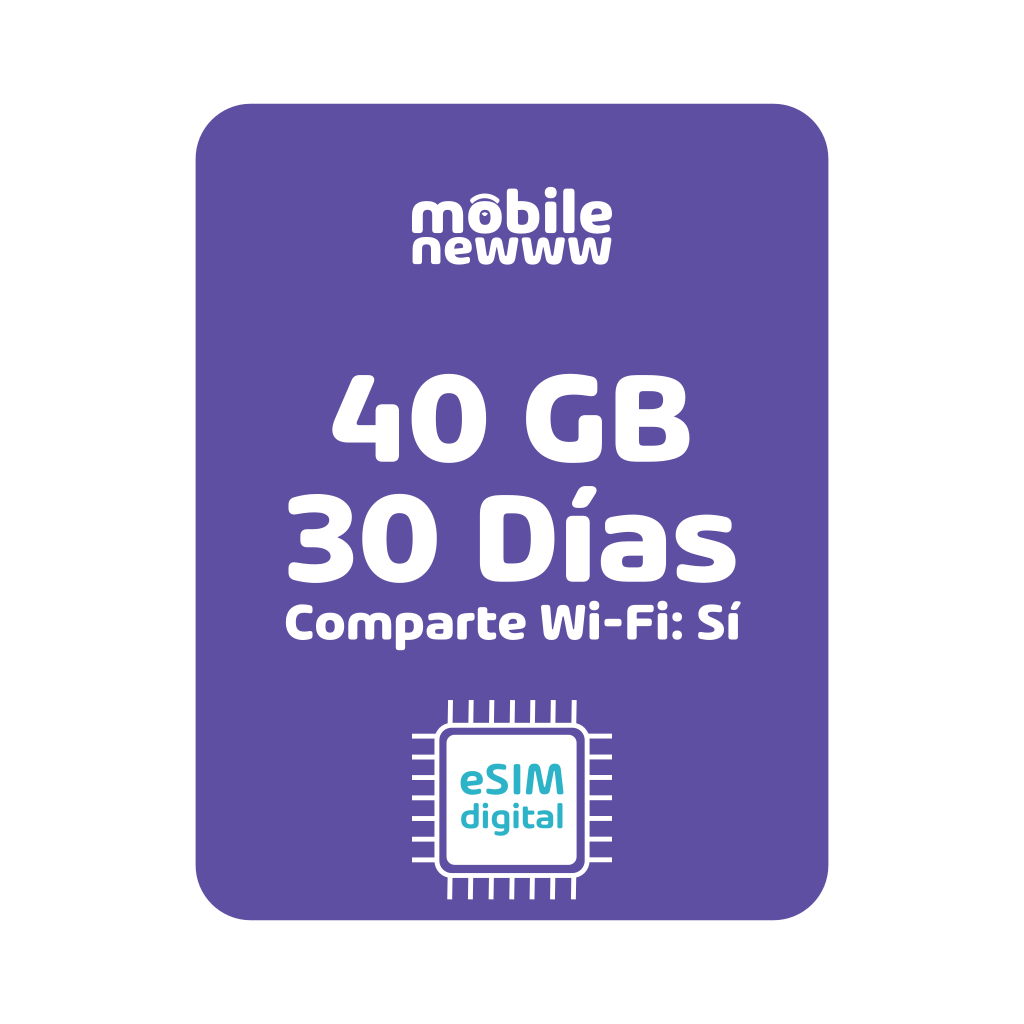 ESIM | 40 GB | Hotspot